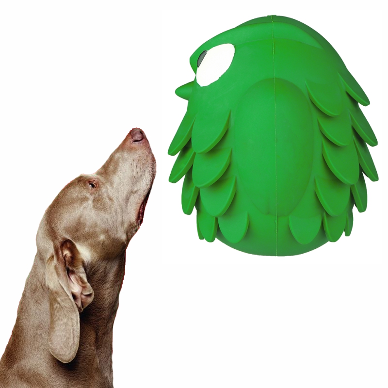 Usine en gros personnalisé durable en caoutchouc extensible molaire à mâcher jouet interactif pour chien en forme de hibou