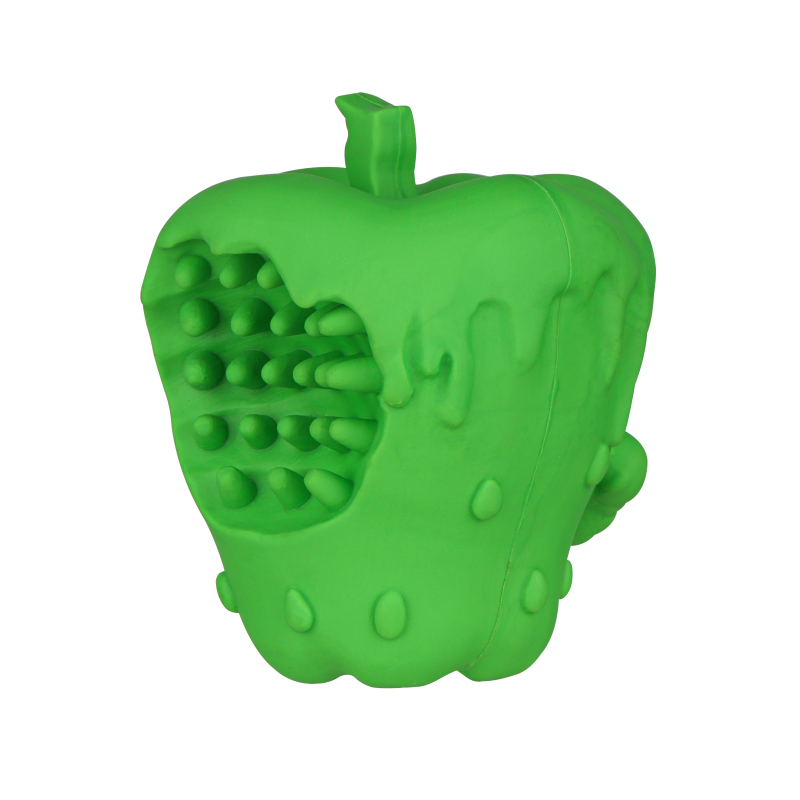 Fruit conçu en caoutchouc naturel jouet pour chien de compagnie chien indestructible jouets molaires grinçants X'mas jouets pour chien pomme
