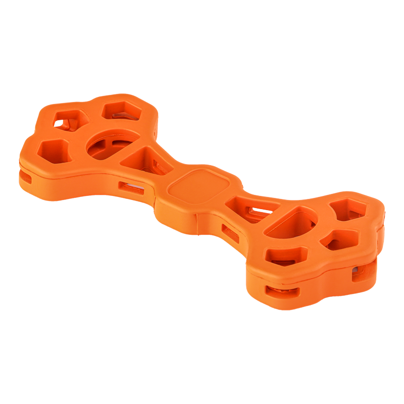 Os de chien indestructible en caoutchouc naturel en forme de brosse à dents jouets jouet interactif pour chien